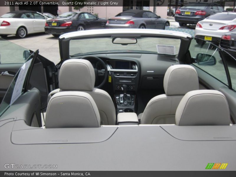 Quartz Grey Metallic / Light Grey 2011 Audi A5 2.0T Convertible