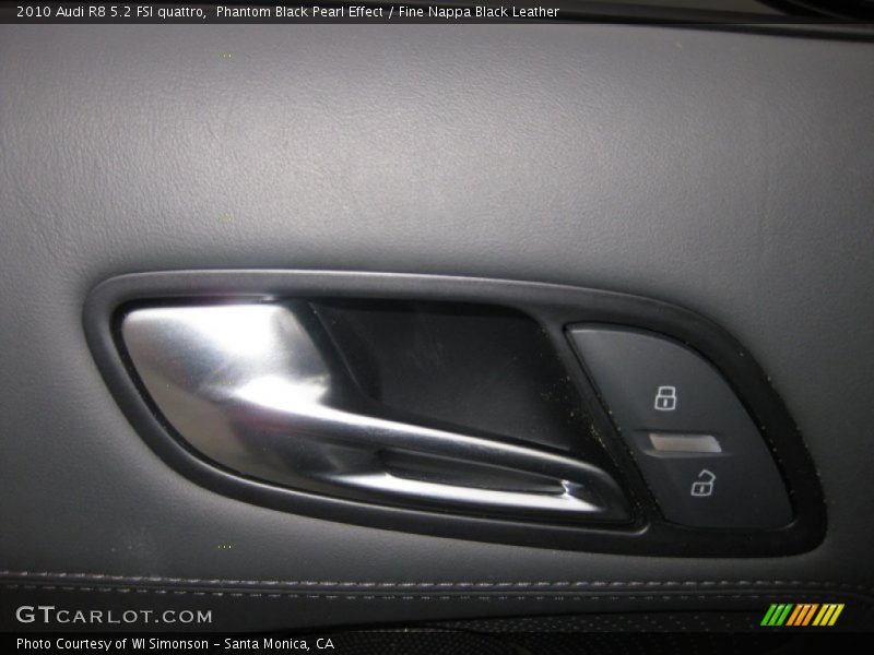 Phantom Black Pearl Effect / Fine Nappa Black Leather 2010 Audi R8 5.2 FSI quattro