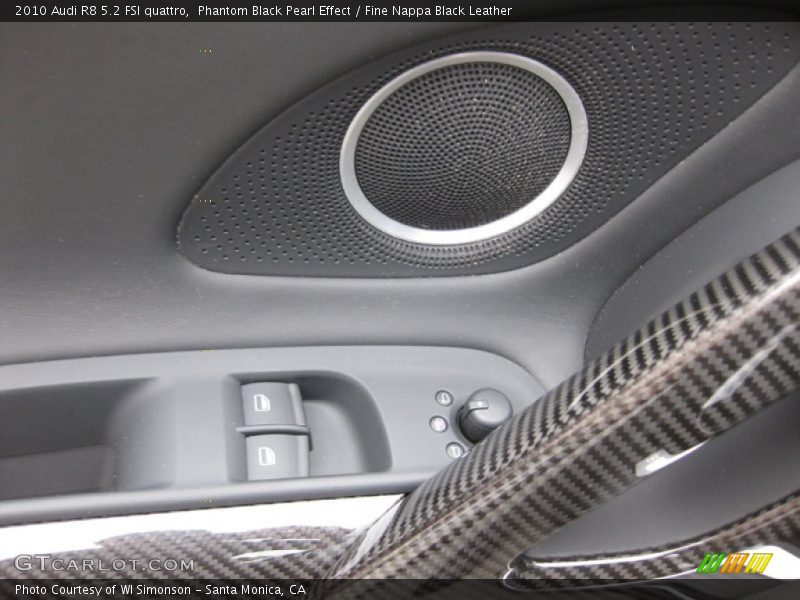 Phantom Black Pearl Effect / Fine Nappa Black Leather 2010 Audi R8 5.2 FSI quattro