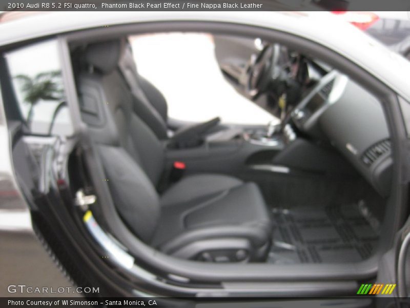 Phantom Black Pearl Effect / Fine Nappa Black Leather 2010 Audi R8 5.2 FSI quattro