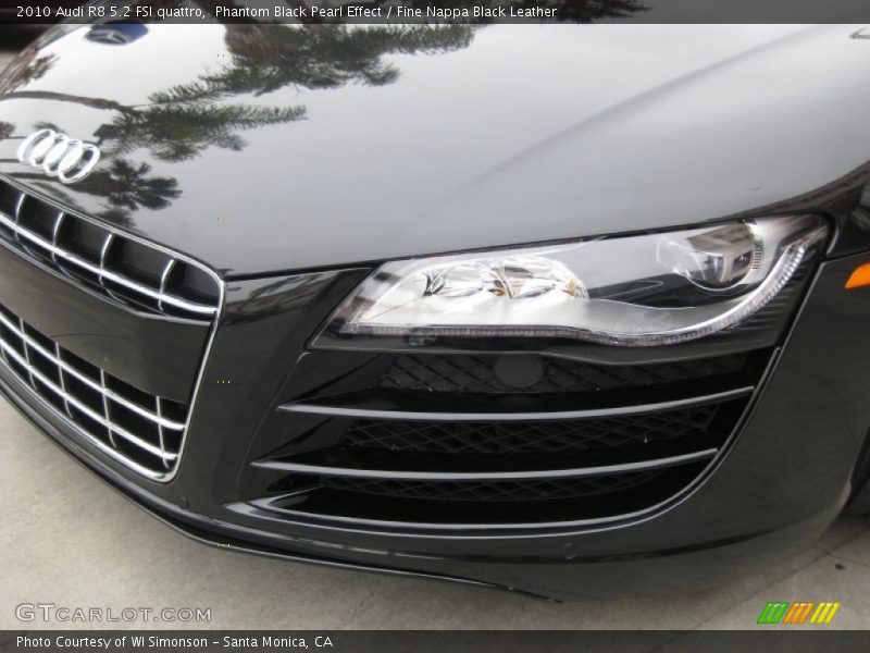 Phantom Black Pearl Effect / Fine Nappa Black Leather 2010 Audi R8 5.2 FSI quattro