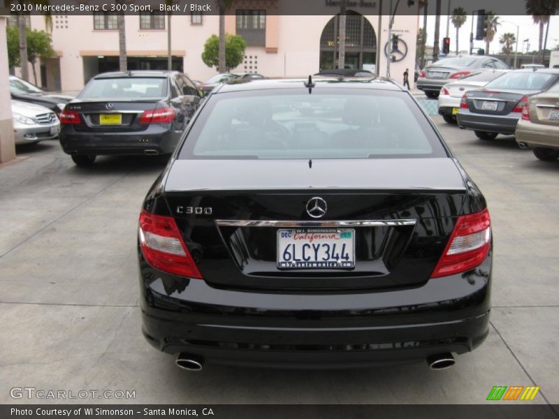 Black / Black 2010 Mercedes-Benz C 300 Sport