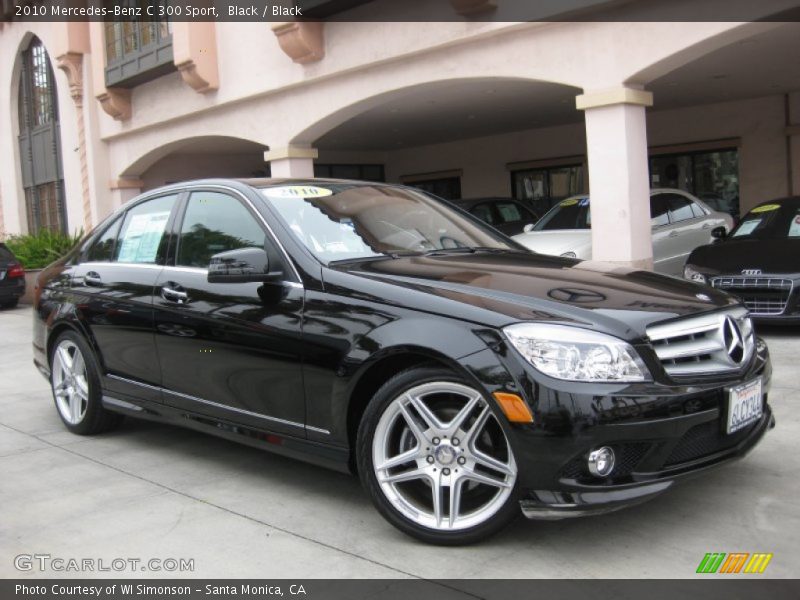 Black / Black 2010 Mercedes-Benz C 300 Sport