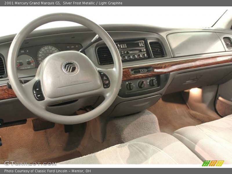 Silver Frost Metallic / Light Graphite 2001 Mercury Grand Marquis GS