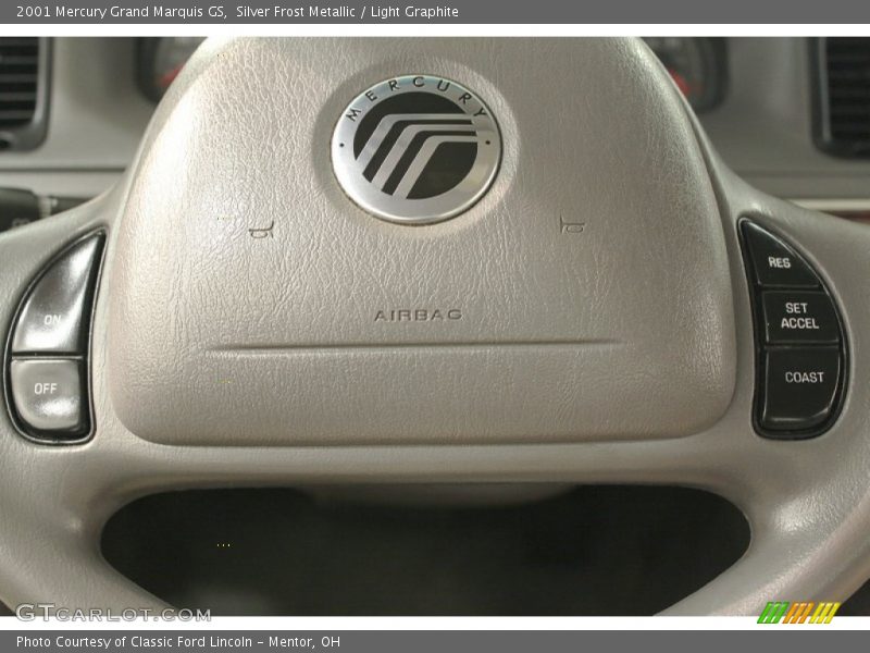 Silver Frost Metallic / Light Graphite 2001 Mercury Grand Marquis GS