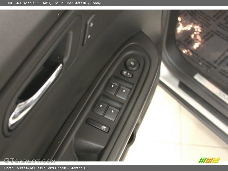 Liquid Silver Metallic / Ebony 2008 GMC Acadia SLT AWD