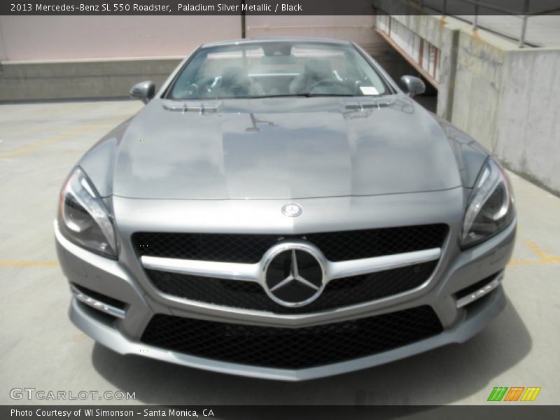 Paladium Silver Metallic / Black 2013 Mercedes-Benz SL 550 Roadster