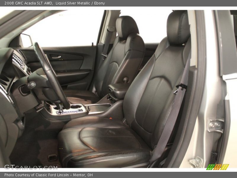 Liquid Silver Metallic / Ebony 2008 GMC Acadia SLT AWD