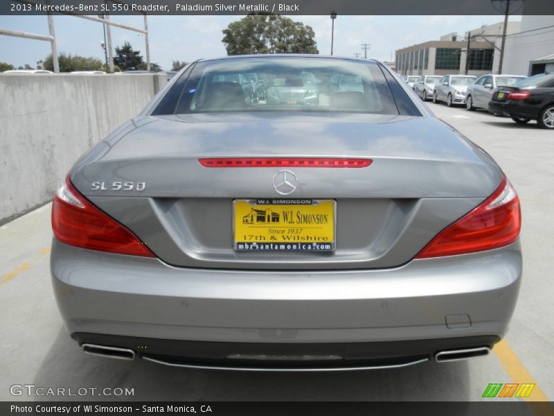 Paladium Silver Metallic / Black 2013 Mercedes-Benz SL 550 Roadster