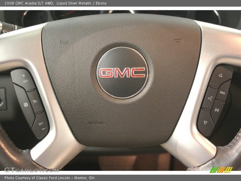 Liquid Silver Metallic / Ebony 2008 GMC Acadia SLT AWD