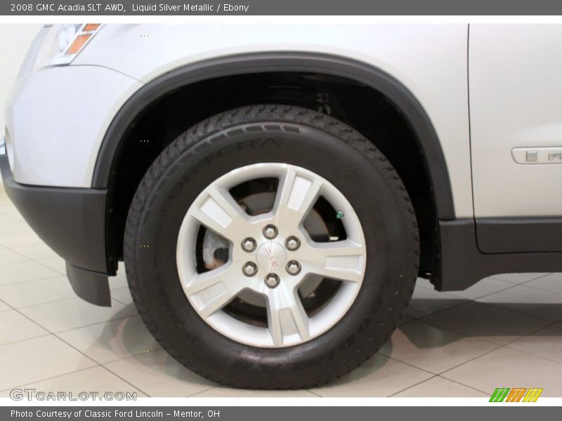 Liquid Silver Metallic / Ebony 2008 GMC Acadia SLT AWD