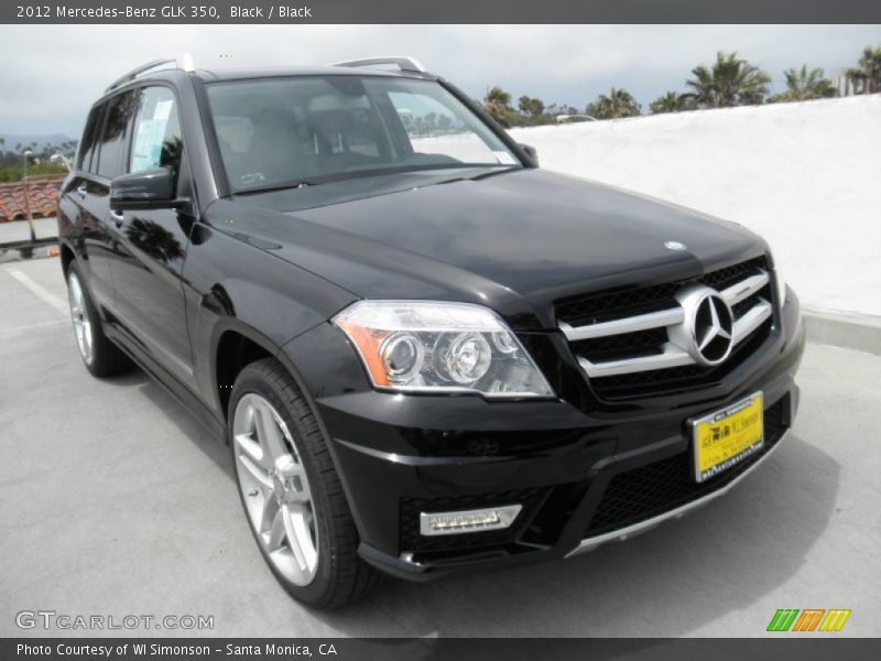Black / Black 2012 Mercedes-Benz GLK 350