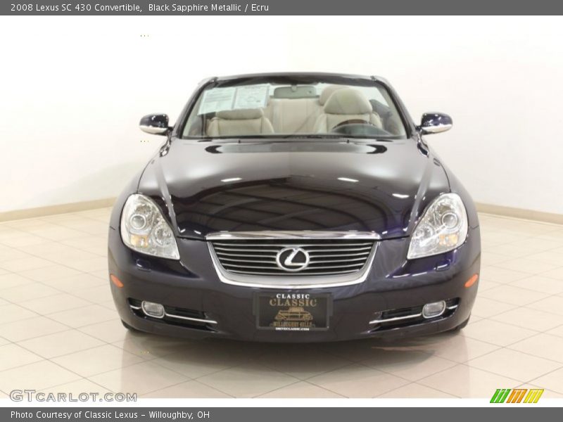 Black Sapphire Metallic / Ecru 2008 Lexus SC 430 Convertible