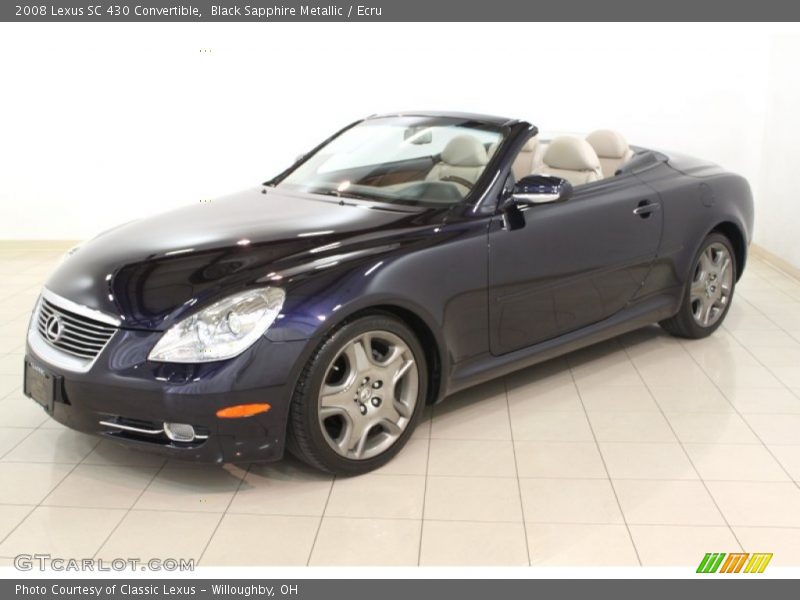 Black Sapphire Metallic / Ecru 2008 Lexus SC 430 Convertible