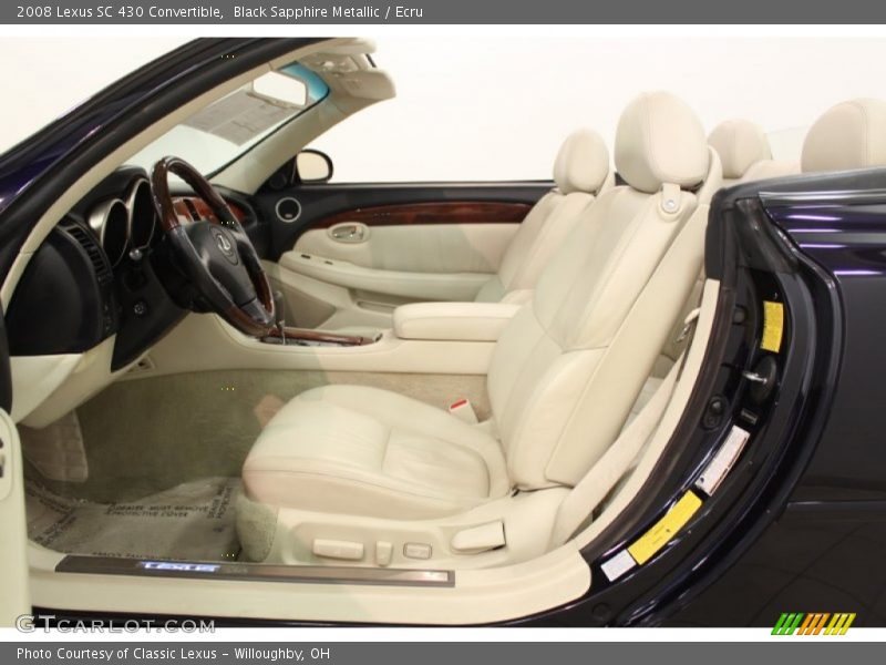 Black Sapphire Metallic / Ecru 2008 Lexus SC 430 Convertible