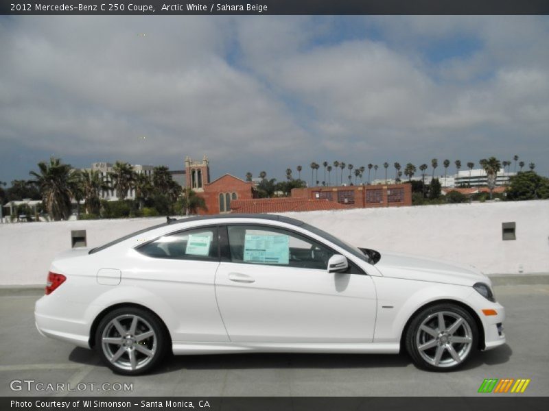 Arctic White / Sahara Beige 2012 Mercedes-Benz C 250 Coupe