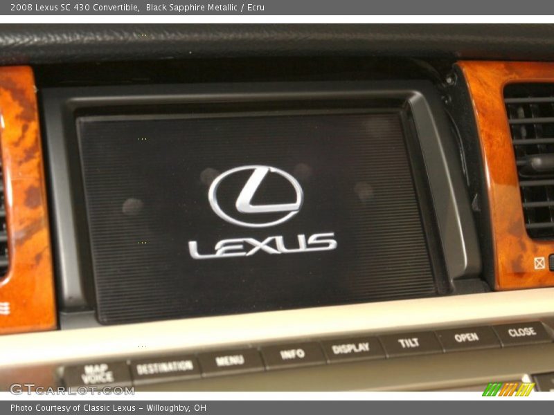 Black Sapphire Metallic / Ecru 2008 Lexus SC 430 Convertible