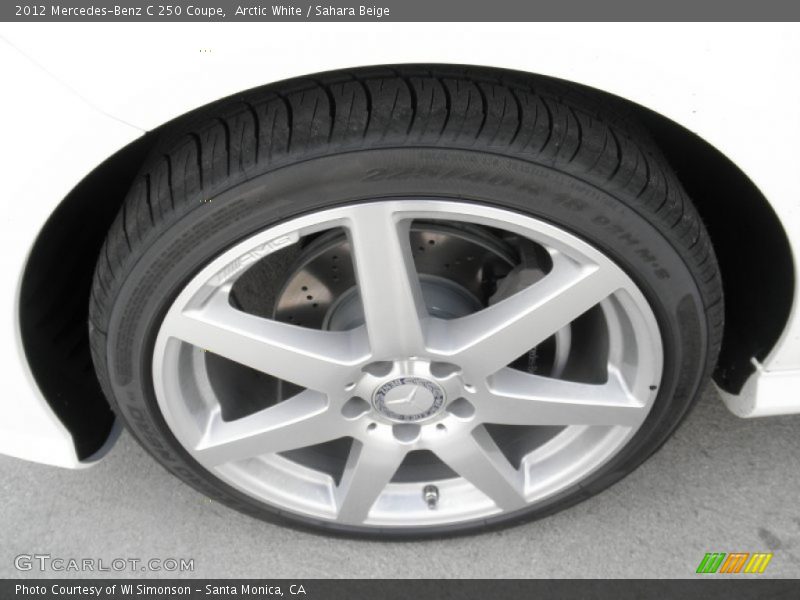 Arctic White / Sahara Beige 2012 Mercedes-Benz C 250 Coupe
