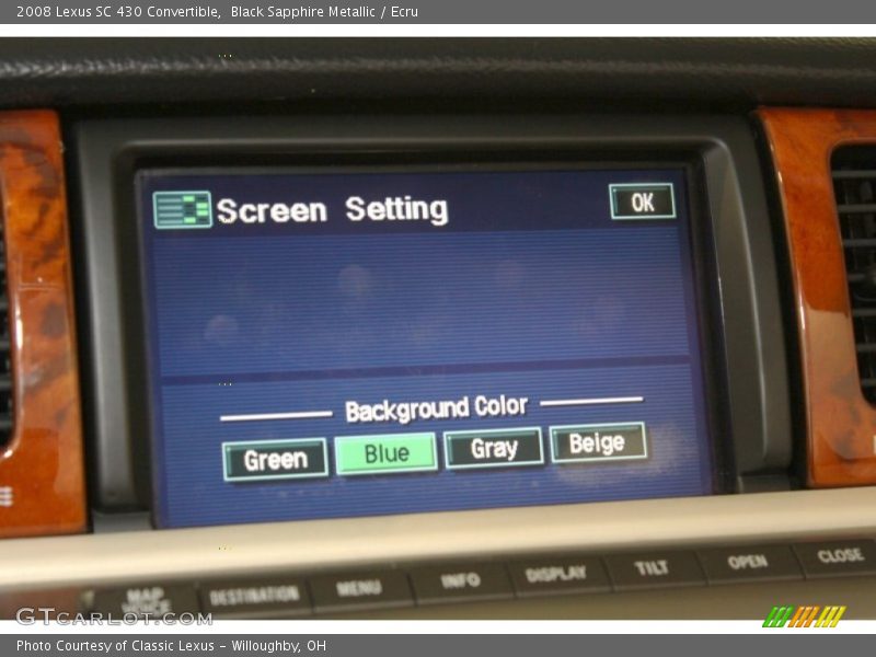 Black Sapphire Metallic / Ecru 2008 Lexus SC 430 Convertible