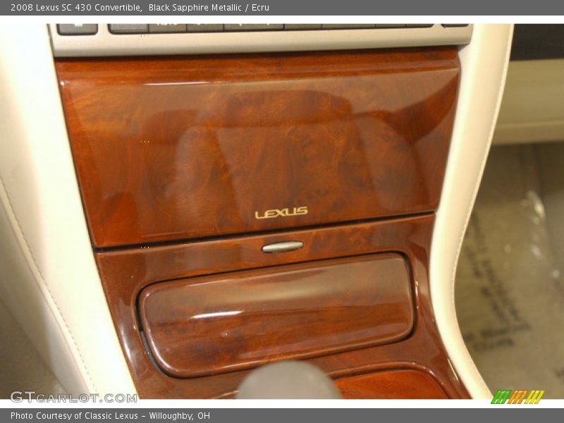 Black Sapphire Metallic / Ecru 2008 Lexus SC 430 Convertible