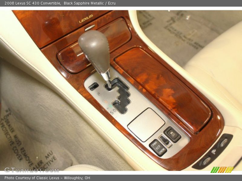 Black Sapphire Metallic / Ecru 2008 Lexus SC 430 Convertible