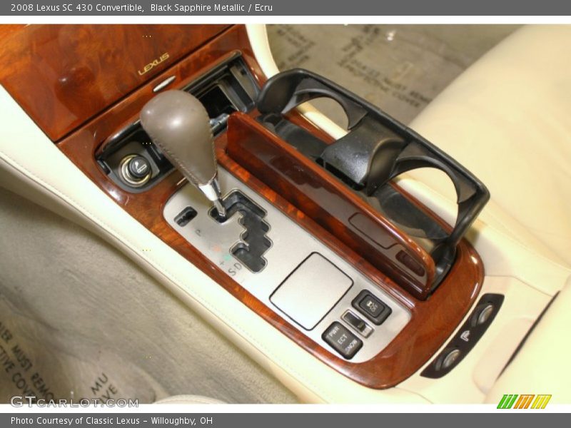 Black Sapphire Metallic / Ecru 2008 Lexus SC 430 Convertible