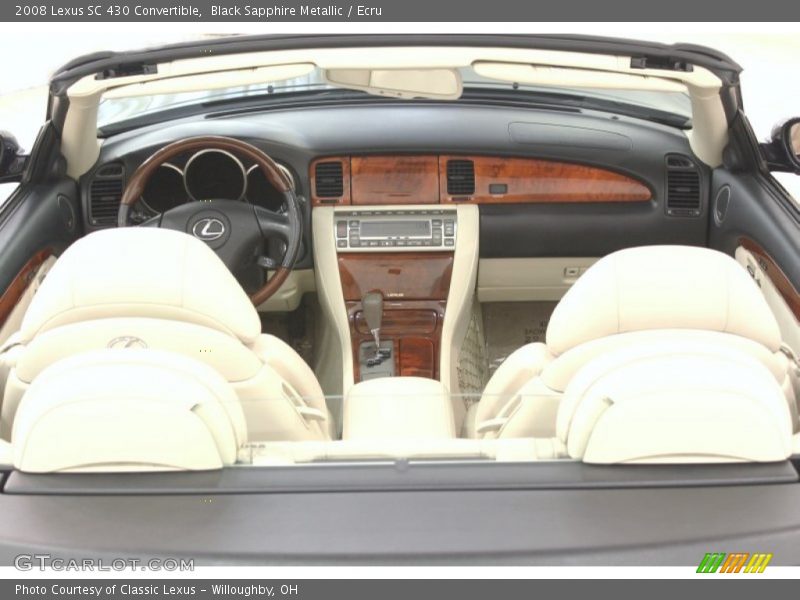 Black Sapphire Metallic / Ecru 2008 Lexus SC 430 Convertible