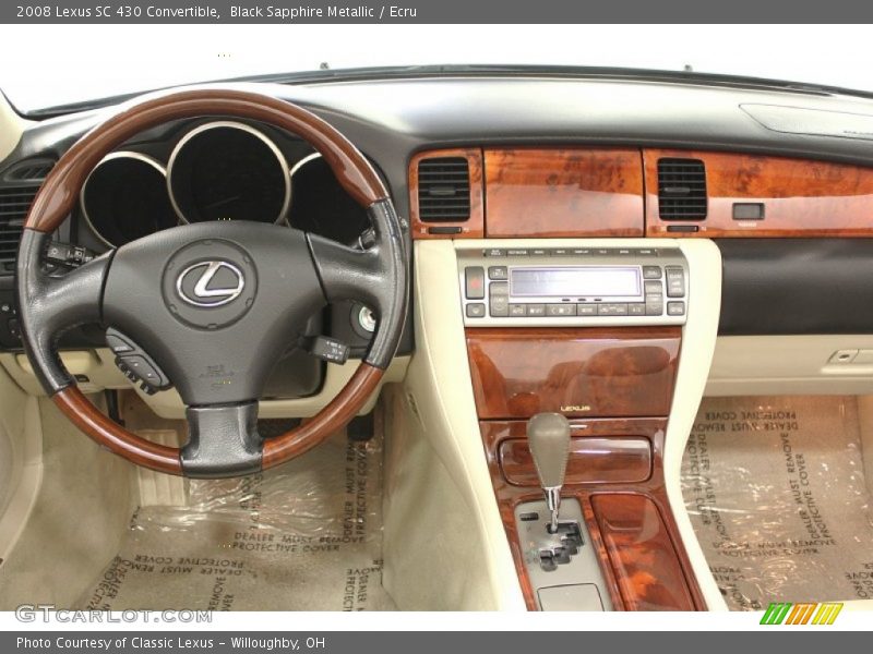 Black Sapphire Metallic / Ecru 2008 Lexus SC 430 Convertible