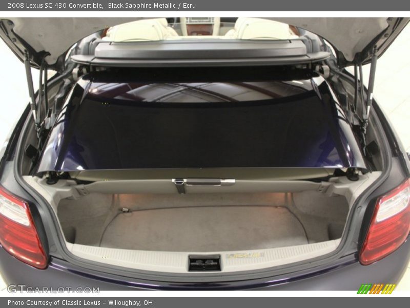 Black Sapphire Metallic / Ecru 2008 Lexus SC 430 Convertible