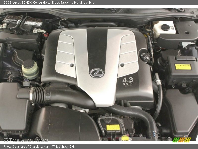 Black Sapphire Metallic / Ecru 2008 Lexus SC 430 Convertible