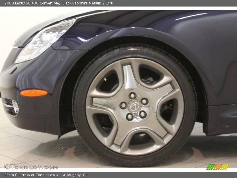 Black Sapphire Metallic / Ecru 2008 Lexus SC 430 Convertible