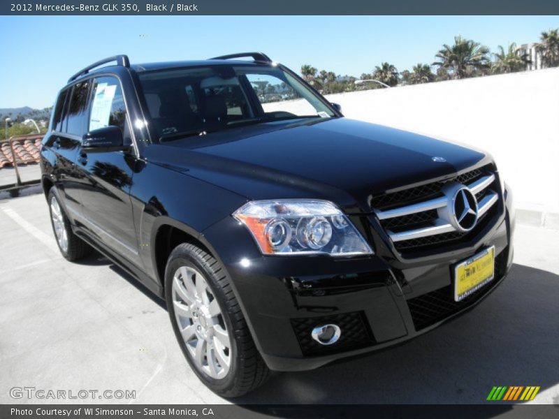 Black / Black 2012 Mercedes-Benz GLK 350