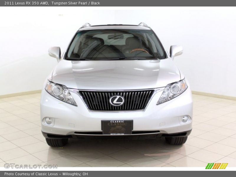 Tungsten Silver Pearl / Black 2011 Lexus RX 350 AWD