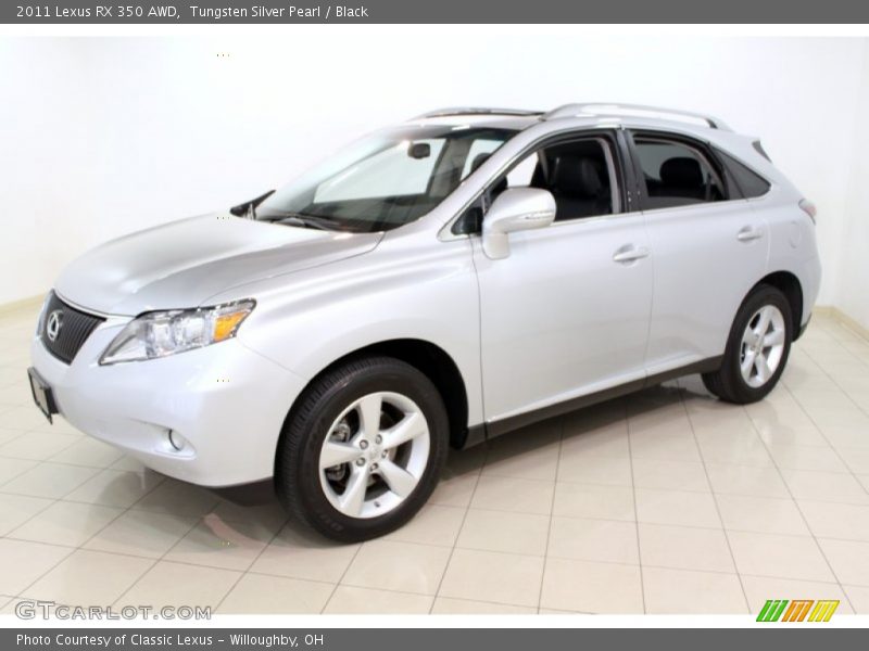 Tungsten Silver Pearl / Black 2011 Lexus RX 350 AWD