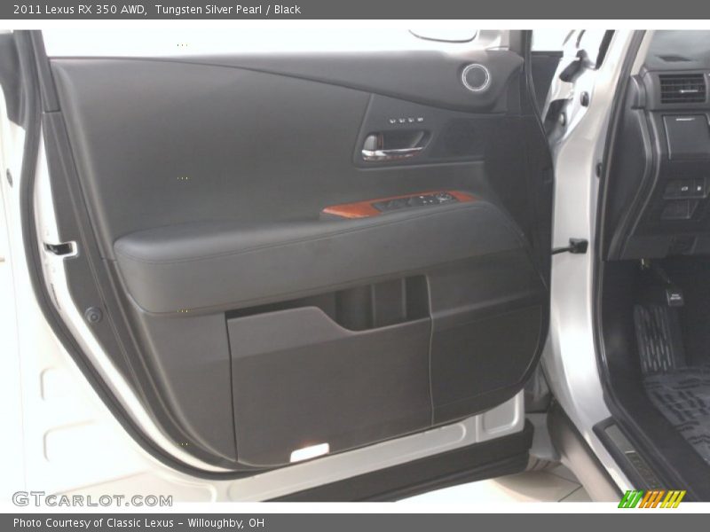 Tungsten Silver Pearl / Black 2011 Lexus RX 350 AWD