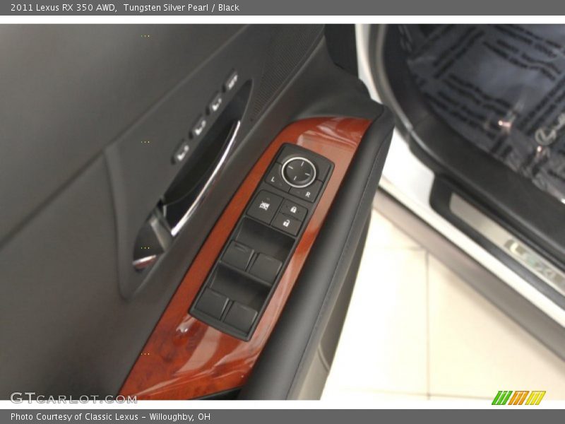 Tungsten Silver Pearl / Black 2011 Lexus RX 350 AWD