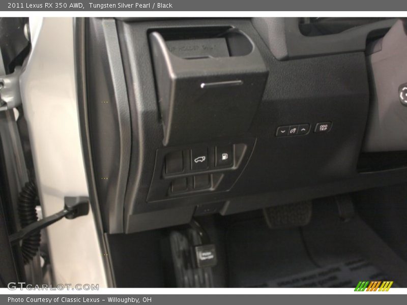 Tungsten Silver Pearl / Black 2011 Lexus RX 350 AWD