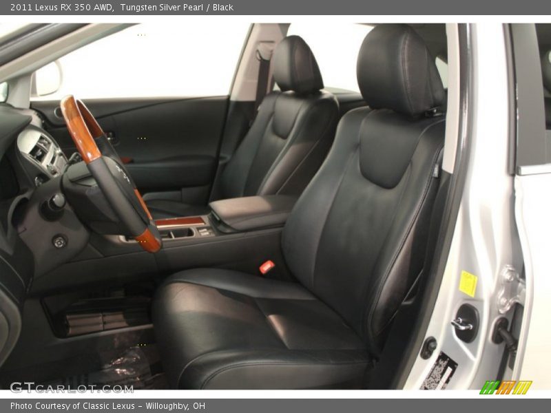 Tungsten Silver Pearl / Black 2011 Lexus RX 350 AWD