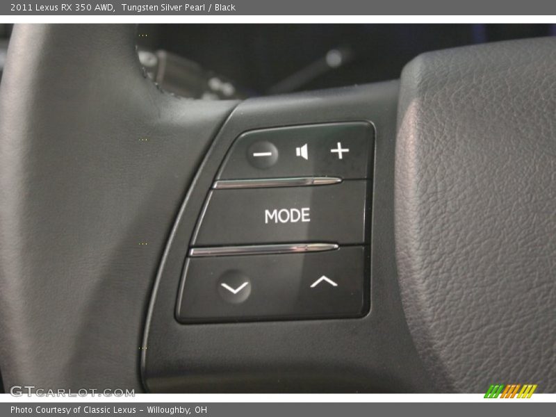 Tungsten Silver Pearl / Black 2011 Lexus RX 350 AWD