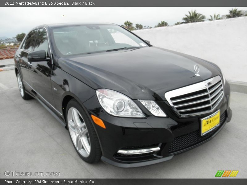 Black / Black 2012 Mercedes-Benz E 350 Sedan
