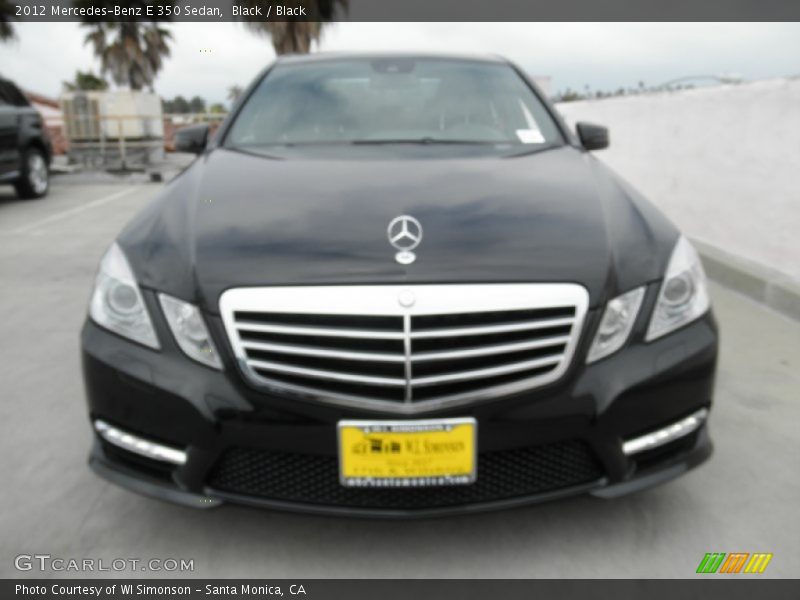 Black / Black 2012 Mercedes-Benz E 350 Sedan
