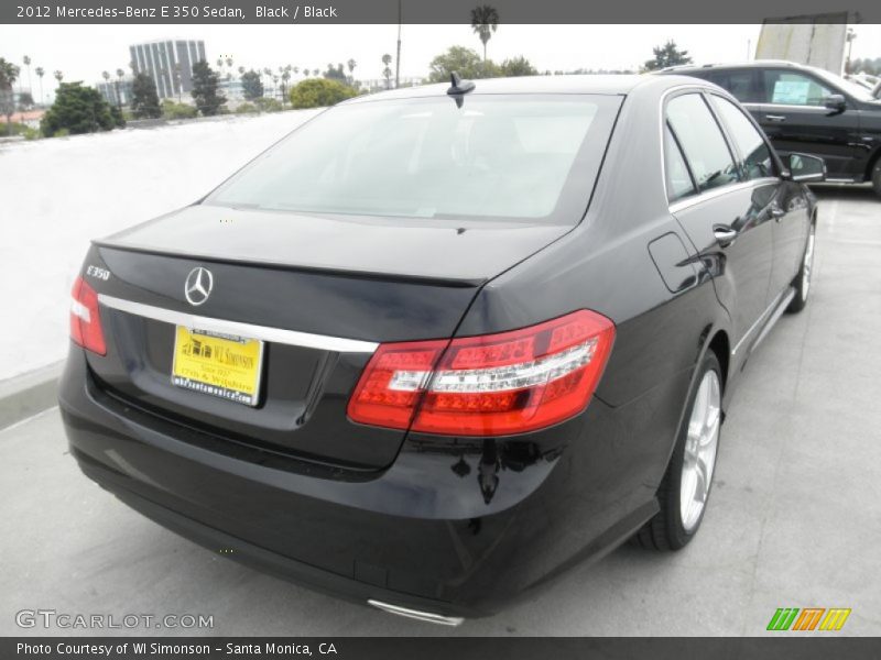Black / Black 2012 Mercedes-Benz E 350 Sedan