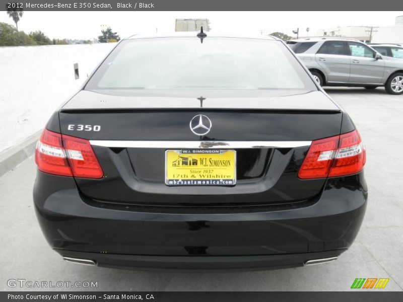 Black / Black 2012 Mercedes-Benz E 350 Sedan