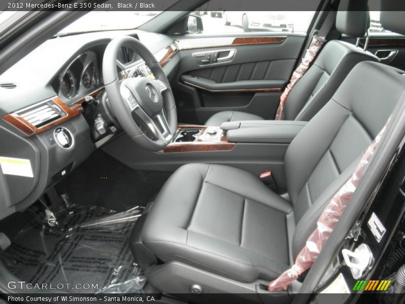 Black / Black 2012 Mercedes-Benz E 350 Sedan