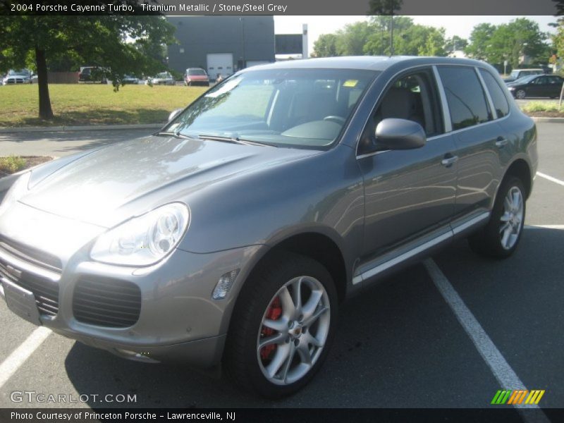Titanium Metallic / Stone/Steel Grey 2004 Porsche Cayenne Turbo