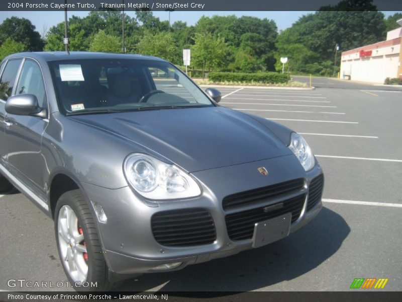 Titanium Metallic / Stone/Steel Grey 2004 Porsche Cayenne Turbo