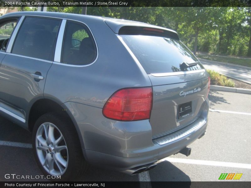 Titanium Metallic / Stone/Steel Grey 2004 Porsche Cayenne Turbo