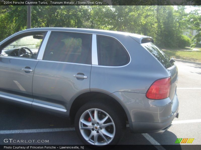 Titanium Metallic / Stone/Steel Grey 2004 Porsche Cayenne Turbo