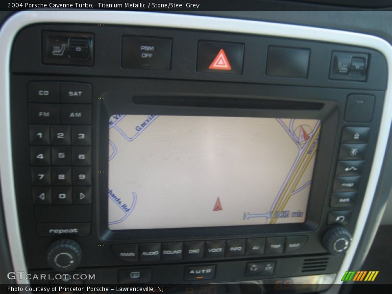 Titanium Metallic / Stone/Steel Grey 2004 Porsche Cayenne Turbo