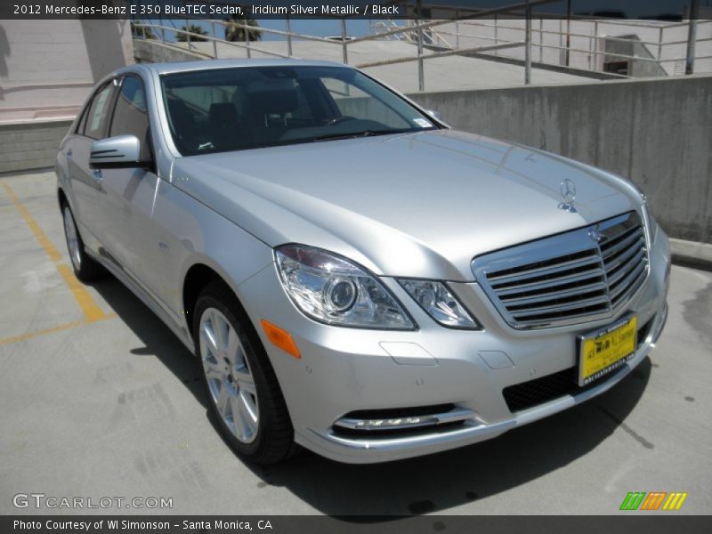 Iridium Silver Metallic / Black 2012 Mercedes-Benz E 350 BlueTEC Sedan
